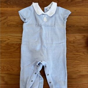 Janie and Jack Light Blue Baby Bodysuit